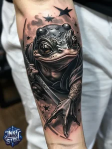 Japanese frog tattoo black and white - Japanese frog tattoo small - Samurai frog tattoo - Japanese frog tattoo smoking - Japanese frog tattoo meanings - Japanese Frog Tattoo Flash