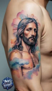 Jesus forearm tattoo simple - Jesus forearm tattoo ideas - Forearm Half Sleeve Jesus tattoo - Jesus Forearm Tattoos for Men - Jesus Tattoo on Arm to Hand - Jesus tattoo Arm Sleeve