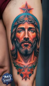 Jesus forearm tattoo simple - Jesus forearm tattoo ideas - Forearm Half Sleeve Jesus tattoo - Jesus Forearm Tattoos for Men - Jesus Tattoo on Arm to Hand - Jesus tattoo Arm Sleeve