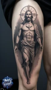 Jesus forearm tattoo simple - Jesus forearm tattoo ideas - Forearm Half Sleeve Jesus tattoo - Jesus Forearm Tattoos for Men - Jesus Tattoo on Arm to Hand - Jesus tattoo Arm Sleeve