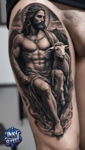 Jesus forearm tattoo simple - Jesus forearm tattoo ideas - Forearm Half Sleeve Jesus tattoo - Jesus Forearm Tattoos for Men - Jesus Tattoo on Arm to Hand - Jesus tattoo Arm Sleeve