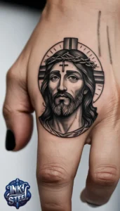 Jesus forearm tattoo simple - Jesus forearm tattoo ideas - Forearm Half Sleeve Jesus tattoo - Jesus Forearm Tattoos for Men - Jesus Tattoo on Arm to Hand - Jesus tattoo Arm Sleeve