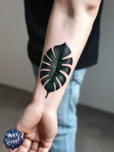 Monstera leaves tattoo meaning - Monstera leaves tattoo small - Monstera tattoo fine Line - Monstera leaves tattoo simple - Monstera leaves tattoo female - Monstera leaves tattoo ideas