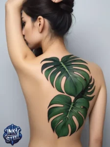 Monstera leaves tattoo meaning - Monstera leaves tattoo small - Monstera tattoo fine Line - Monstera leaves tattoo simple - Monstera leaves tattoo female - Monstera leaves tattoo ideas