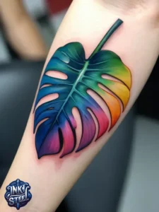 Monstera leaves tattoo meaning - Monstera leaves tattoo small - Monstera tattoo fine Line - Monstera leaves tattoo simple - Monstera leaves tattoo female - Monstera leaves tattoo ideas