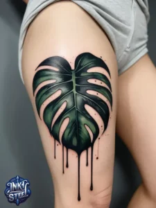 Monstera leaves tattoo meaning - Monstera leaves tattoo small - Monstera tattoo fine Line - Monstera leaves tattoo simple - Monstera leaves tattoo female - Monstera leaves tattoo ideas