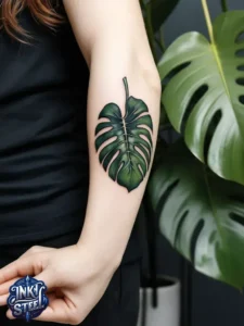 Monstera leaves tattoo meaning - Monstera leaves tattoo small - Monstera tattoo fine Line - Monstera leaves tattoo simple - Monstera leaves tattoo female - Monstera leaves tattoo ideas