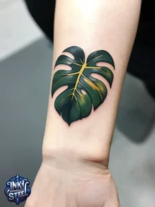 Monstera leaves tattoo meaning - Monstera leaves tattoo small - Monstera tattoo fine Line - Monstera leaves tattoo simple - Monstera leaves tattoo female - Monstera leaves tattoo ideas