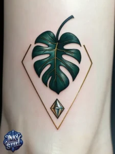 Monstera leaves tattoo meaning - Monstera leaves tattoo small - Monstera tattoo fine Line - Monstera leaves tattoo simple - Monstera leaves tattoo female - Monstera leaves tattoo ideas