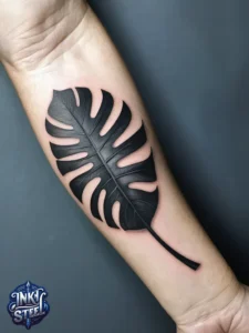 Monstera leaves tattoo meaning - Monstera leaves tattoo small - Monstera tattoo fine Line - Monstera leaves tattoo simple - Monstera leaves tattoo female - Monstera leaves tattoo ideas