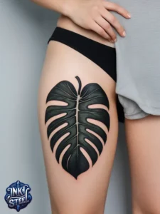 Monstera leaves tattoo meaning - Monstera leaves tattoo small - Monstera tattoo fine Line - Monstera leaves tattoo simple - Monstera leaves tattoo female - Monstera leaves tattoo ideas