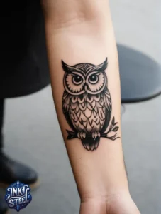 Owl tattoo meaning - Owl tattoos for females - Owl tattoo Men - Owl tattoo small - Owl tattoo hand - Owl tattoo minimalist