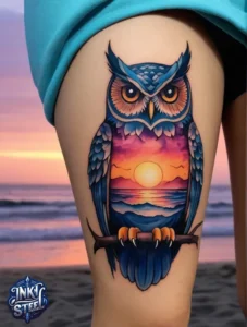 Owl tattoo meaning - Owl tattoos for females - Owl tattoo Men - Owl tattoo small - Owl tattoo hand - Owl tattoo minimalist