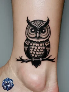 Owl tattoo meaning - Owl tattoos for females - Owl tattoo Men - Owl tattoo small - Owl tattoo hand - Owl tattoo minimalist