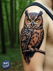 Owl tattoo meaning - Owl tattoos for females - Owl tattoo Men - Owl tattoo small - Owl tattoo hand - Owl tattoo minimalist