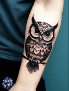 Owl tattoo meaning - Owl tattoos for females - Owl tattoo Men - Owl tattoo small - Owl tattoo hand - Owl tattoo minimalist