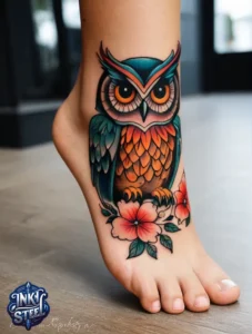 Owl tattoo meaning - Owl tattoos for females - Owl tattoo Men - Owl tattoo small - Owl tattoo hand - Owl tattoo minimalist