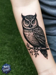 Owl tattoo meaning - Owl tattoos for females - Owl tattoo Men - Owl tattoo small - Owl tattoo hand - Owl tattoo minimalist