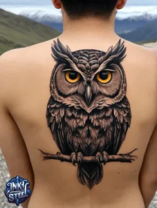 Owl tattoo meaning - Owl tattoos for females - Owl tattoo Men - Owl tattoo small - Owl tattoo hand - Owl tattoo minimalist