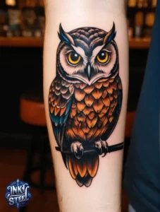 Owl tattoo meaning - Owl tattoos for females - Owl tattoo Men - Owl tattoo small - Owl tattoo hand - Owl tattoo minimalist