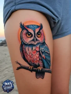 Owl tattoo meaning - Owl tattoos for females - Owl tattoo Men - Owl tattoo small - Owl tattoo hand - Owl tattoo minimalist