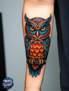 Owl tattoo meaning - Owl tattoos for females - Owl tattoo Men - Owl tattoo small - Owl tattoo hand - Owl tattoo minimalist