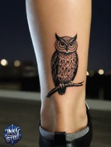 Owl tattoo meaning - Owl tattoos for females - Owl tattoo Men - Owl tattoo small - Owl tattoo hand - Owl tattoo minimalist