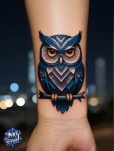 Owl tattoo meaning - Owl tattoos for females - Owl tattoo Men - Owl tattoo small - Owl tattoo hand - Owl tattoo minimalist