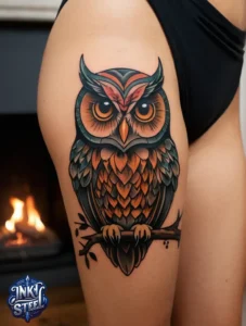 Owl tattoo meaning - Owl tattoos for females - Owl tattoo Men - Owl tattoo small - Owl tattoo hand - Owl tattoo minimalist