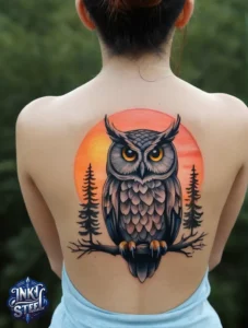 Owl tattoo meaning - Owl tattoos for females - Owl tattoo Men - Owl tattoo small - Owl tattoo hand - Owl tattoo minimalist