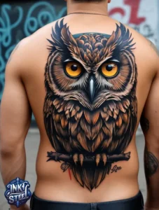 Owl tattoo meaning - Owl tattoos for females - Owl tattoo Men - Owl tattoo small - Owl tattoo hand - Owl tattoo minimalist