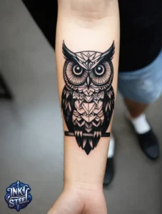 Owl tattoo meaning - Owl tattoos for females - Owl tattoo Men - Owl tattoo small - Owl tattoo hand - Owl tattoo minimalist