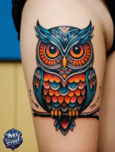 Owl tattoo meaning - Owl tattoos for females - Owl tattoo Men - Owl tattoo small - Owl tattoo hand - Owl tattoo minimalist