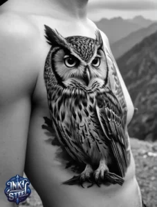 Owl tattoo meaning - Owl tattoos for females - Owl tattoo Men - Owl tattoo small - Owl tattoo hand - Owl tattoo minimalist