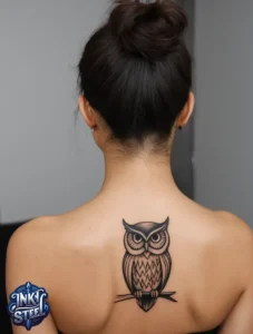 Owl tattoo meaning - Owl tattoos for females - Owl tattoo Men - Owl tattoo small - Owl tattoo hand - Owl tattoo minimalist