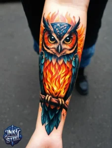 Owl tattoo meaning - Owl tattoos for females - Owl tattoo Men - Owl tattoo small - Owl tattoo hand - Owl tattoo minimalist