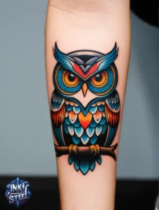 Owl tattoo meaning - Owl tattoos for females - Owl tattoo Men - Owl tattoo small - Owl tattoo hand - Owl tattoo minimalist