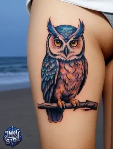 Owl tattoo meaning - Owl tattoos for females - Owl tattoo Men - Owl tattoo small - Owl tattoo hand - Owl tattoo minimalist