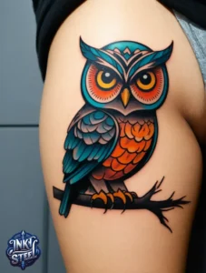 Owl tattoo meaning - Owl tattoos for females - Owl tattoo Men - Owl tattoo small - Owl tattoo hand - Owl tattoo minimalist