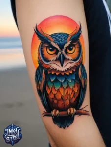 Owl tattoo meaning - Owl tattoos for females - Owl tattoo Men - Owl tattoo small - Owl tattoo hand - Owl tattoo minimalist