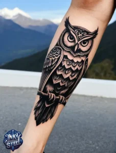 Owl tattoo meaning - Owl tattoos for females - Owl tattoo Men - Owl tattoo small - Owl tattoo hand - Owl tattoo minimalist