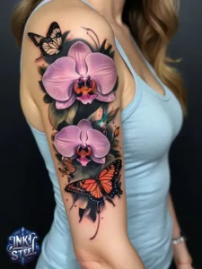 Orchid tattoo ink - Orchid tattoo meaning - Orchid tattoo small - Orchid Tattoo male - Orchid tattoo ideas - Orchid tattoo fine line