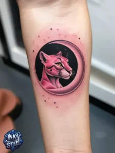 Pink panther tattoos small - Pink panther tattoos meaning - Pink Panther Tattoo ideas - Pink Panther tattoo black and white - Pink Panther tattoo Lil Peep - Flash tattoos Portland - The Birdhouse tattoo