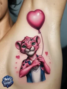 Pink panther tattoos small - Pink panther tattoos meaning - Pink Panther Tattoo ideas - Pink Panther tattoo black and white - Pink Panther tattoo Lil Peep - Flash tattoos Portland - The Birdhouse tattoo