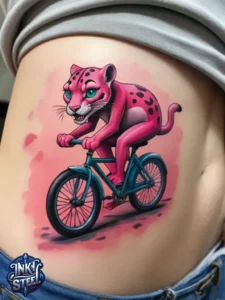 Pink panther tattoos small - Pink panther tattoos meaning - Pink Panther Tattoo ideas - Pink Panther tattoo black and white - Pink Panther tattoo Lil Peep - Flash tattoos Portland - The Birdhouse tattoo