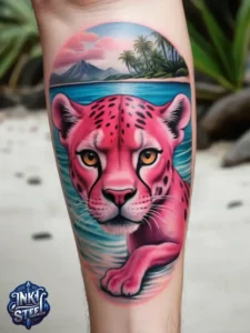 Pink panther tattoos small - Pink panther tattoos meaning - Pink Panther Tattoo ideas - Pink Panther tattoo black and white - Pink Panther tattoo Lil Peep - Flash tattoos Portland - The Birdhouse tattoo