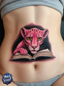 Pink panther tattoos small - Pink panther tattoos meaning - Pink Panther Tattoo ideas - Pink Panther tattoo black and white - Pink Panther tattoo Lil Peep - Flash tattoos Portland - The Birdhouse tattoo