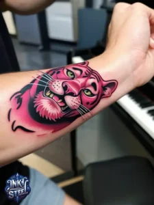 Pink panther tattoos small - Pink panther tattoos meaning - Pink Panther Tattoo ideas - Pink Panther tattoo black and white - Pink Panther tattoo Lil Peep - Flash tattoos Portland - The Birdhouse tattoo