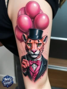 Pink panther tattoos small - Pink panther tattoos meaning - Pink Panther Tattoo ideas - Pink Panther tattoo black and white - Pink Panther tattoo Lil Peep - Flash tattoos Portland - The Birdhouse tattoo