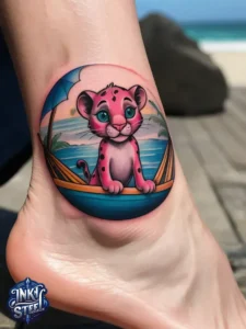 Pink panther tattoos small - Pink panther tattoos meaning - Pink Panther Tattoo ideas - Pink Panther tattoo black and white - Pink Panther tattoo Lil Peep - Flash tattoos Portland - The Birdhouse tattoo